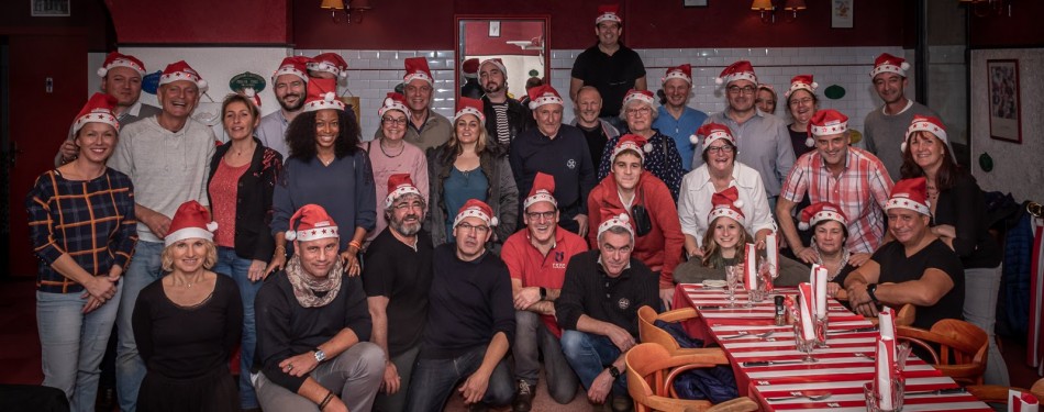Repas de Noël 2019 avec une partie de l'équipe de Paramoteur Poitou-Charentes